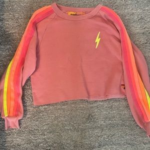 aviator nation coral sweatshirt